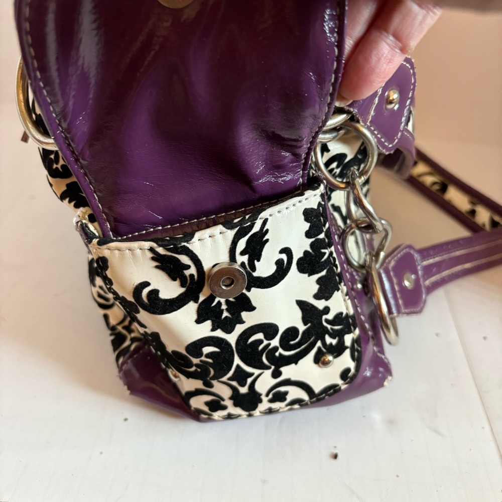 Elegant Purple and Black Women's Bag Set - Picture 13 of 13